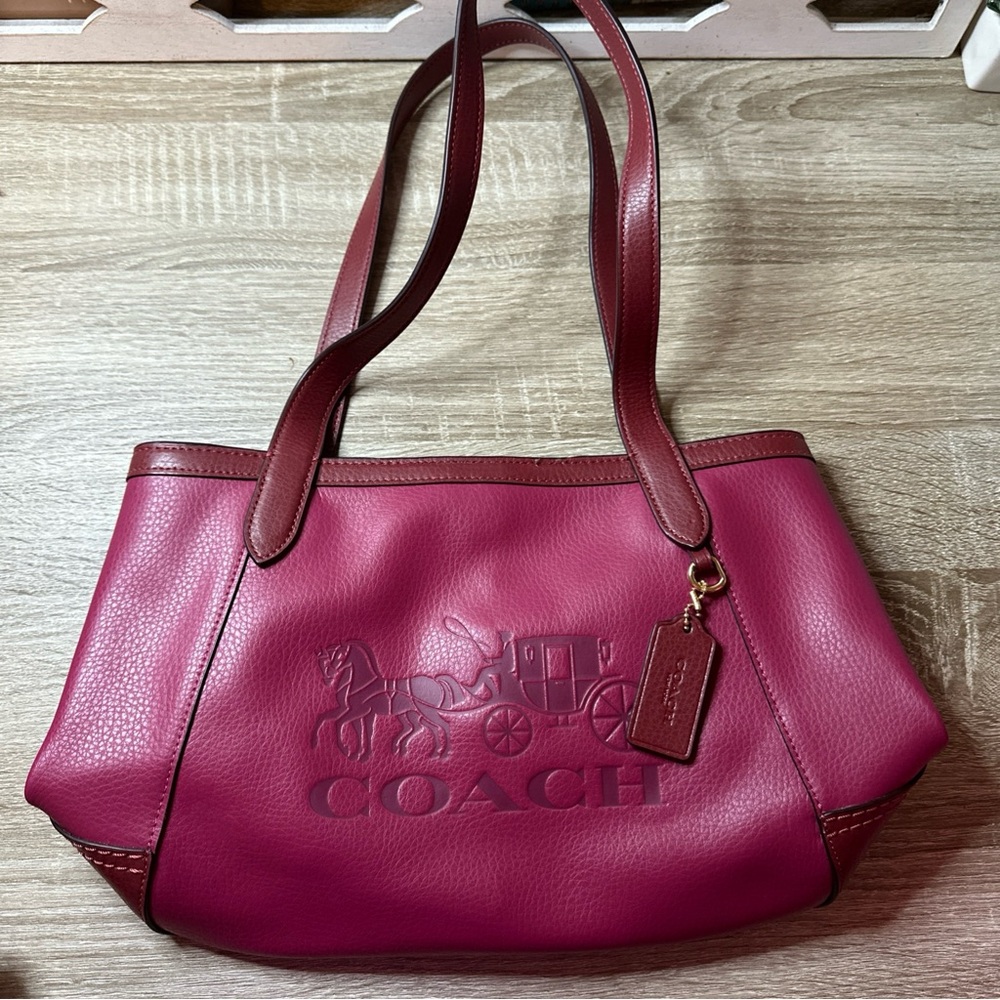 Coach Tote 27 in Colorblock with Horse and Carriage C5775